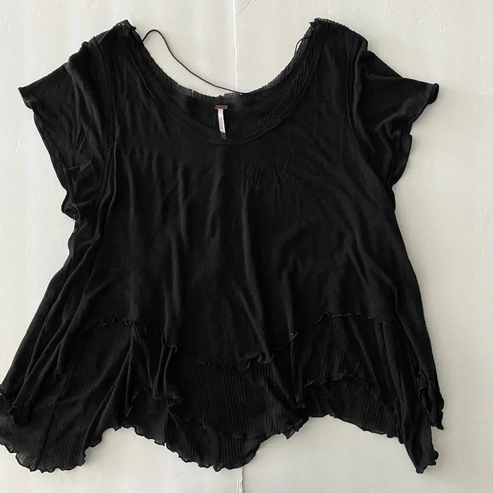 FREE PEOPLE Black Blouse‎